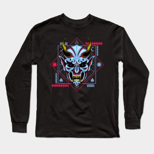 mecha mask art Long Sleeve T-Shirt